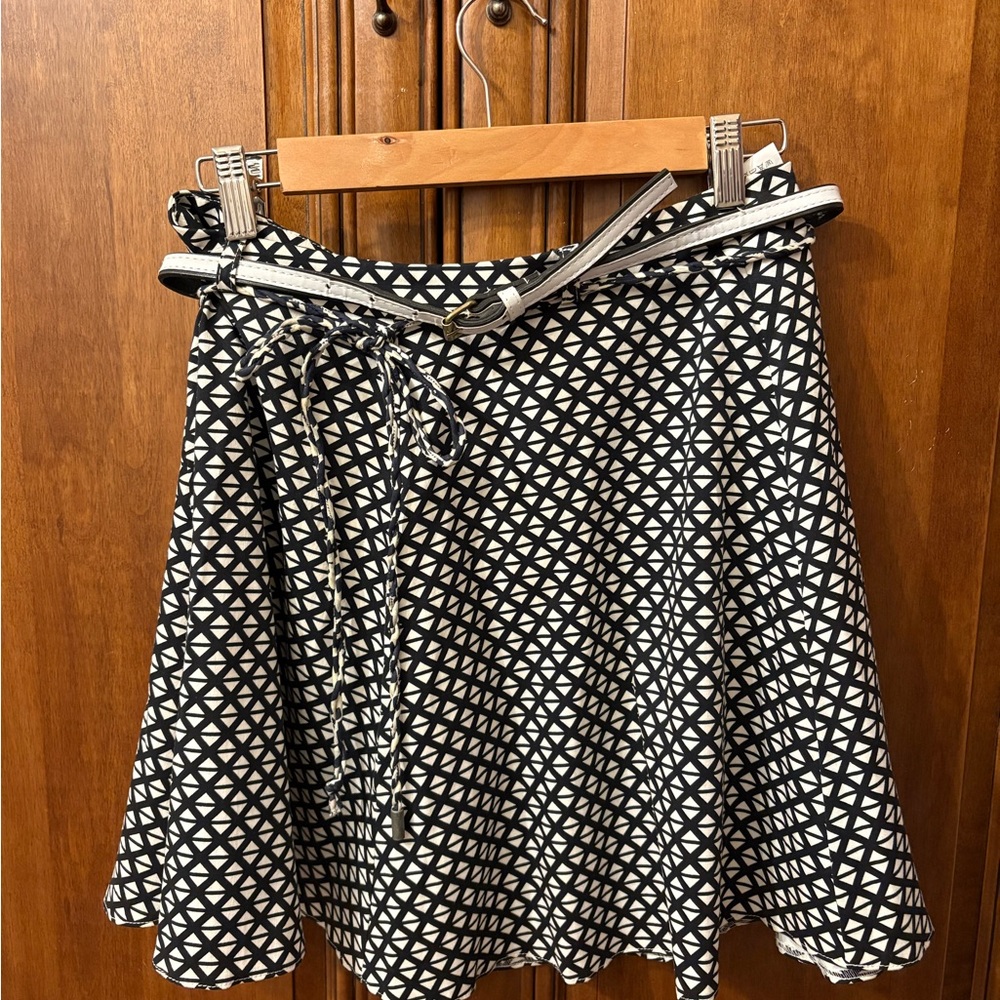 Koton Black and White geometric patterned Skirt